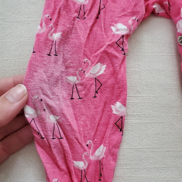 Kickee Pants Flamingo sleeper and bicycle hat - Picture 8 of 9